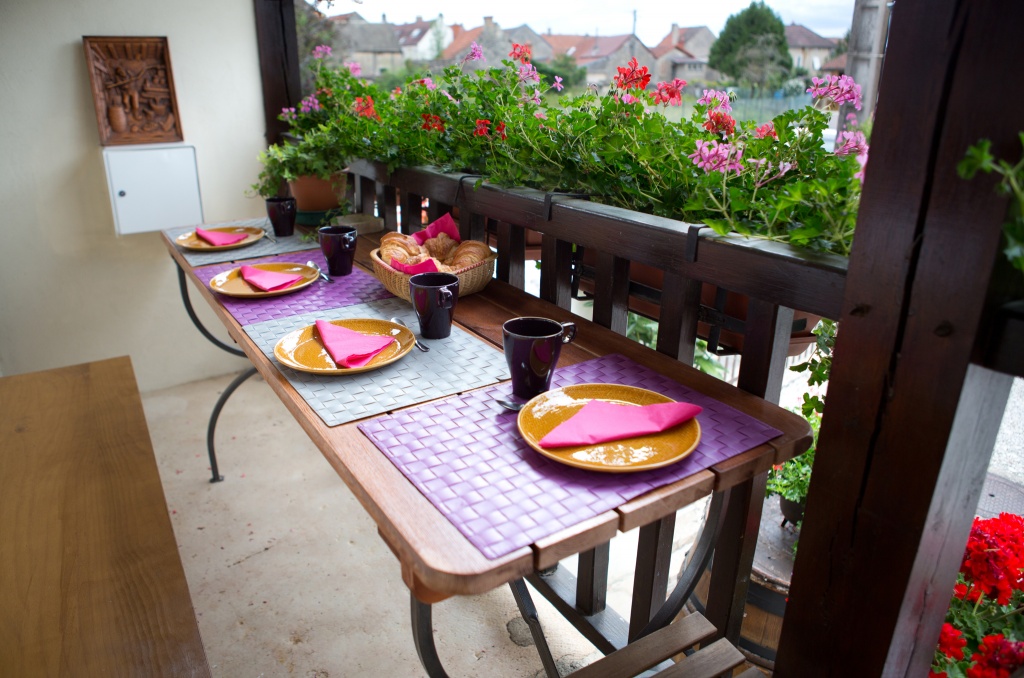 terrasse gite bourgogne